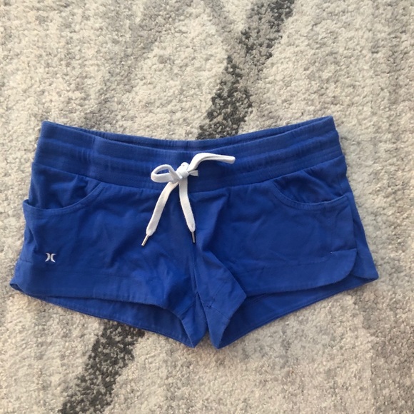 3/$30 Hurley Blue Short Shorts - Picture 1 of 4